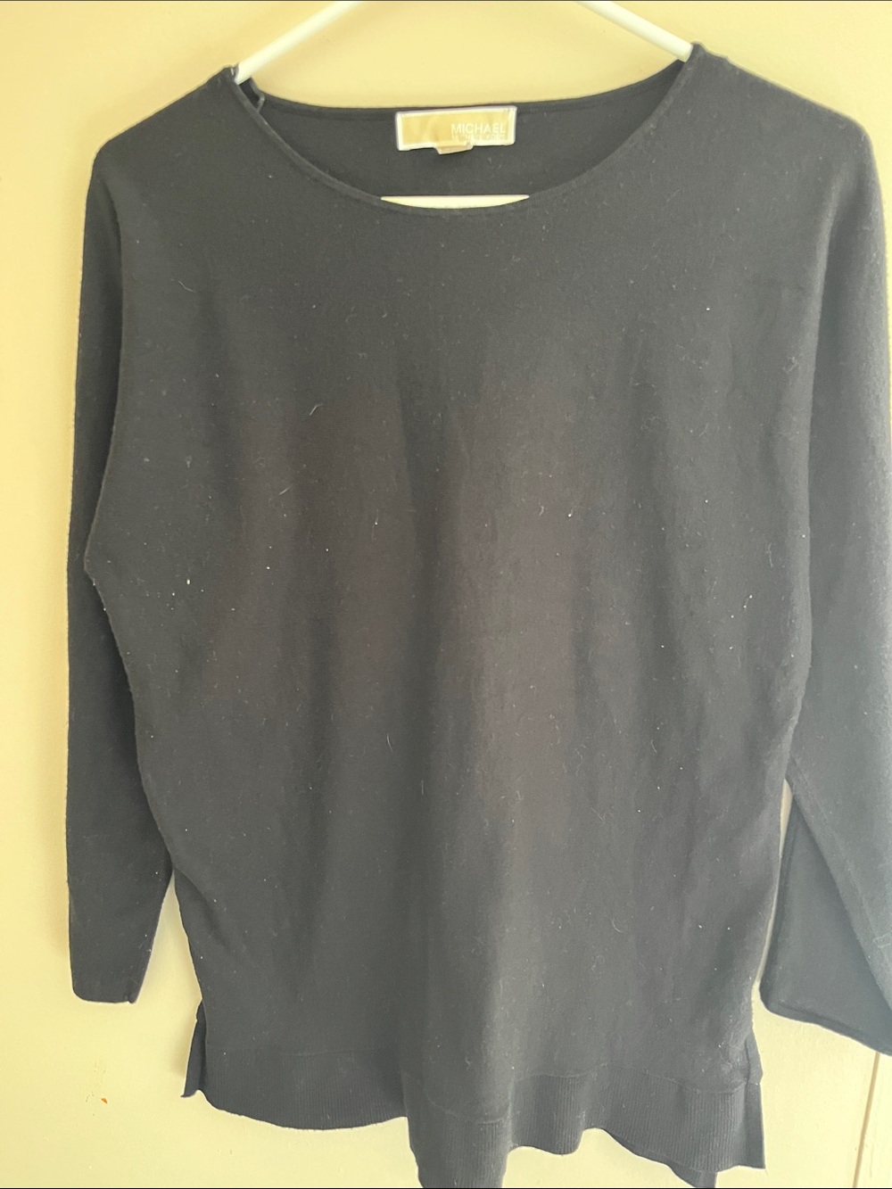 MICHAEL Michael Kors Black Long Sleeve Crewneck Sweater